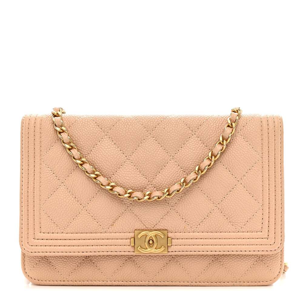 Chanel Caviar Quilted Boy Wallet On #264356C30B